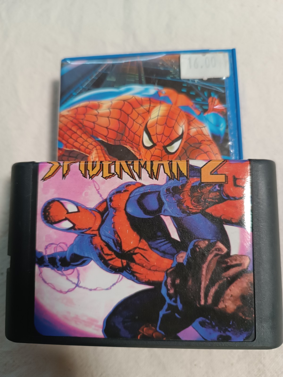 Sega Mega Drive 2 Console Set 2 Controllers 4 Games Spider-Man Ferrari Granada 0