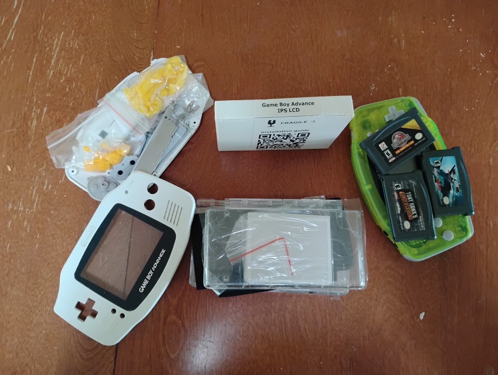 Gameboy Advance Nintendo DS Lot. Games, Uninstalled LCD.