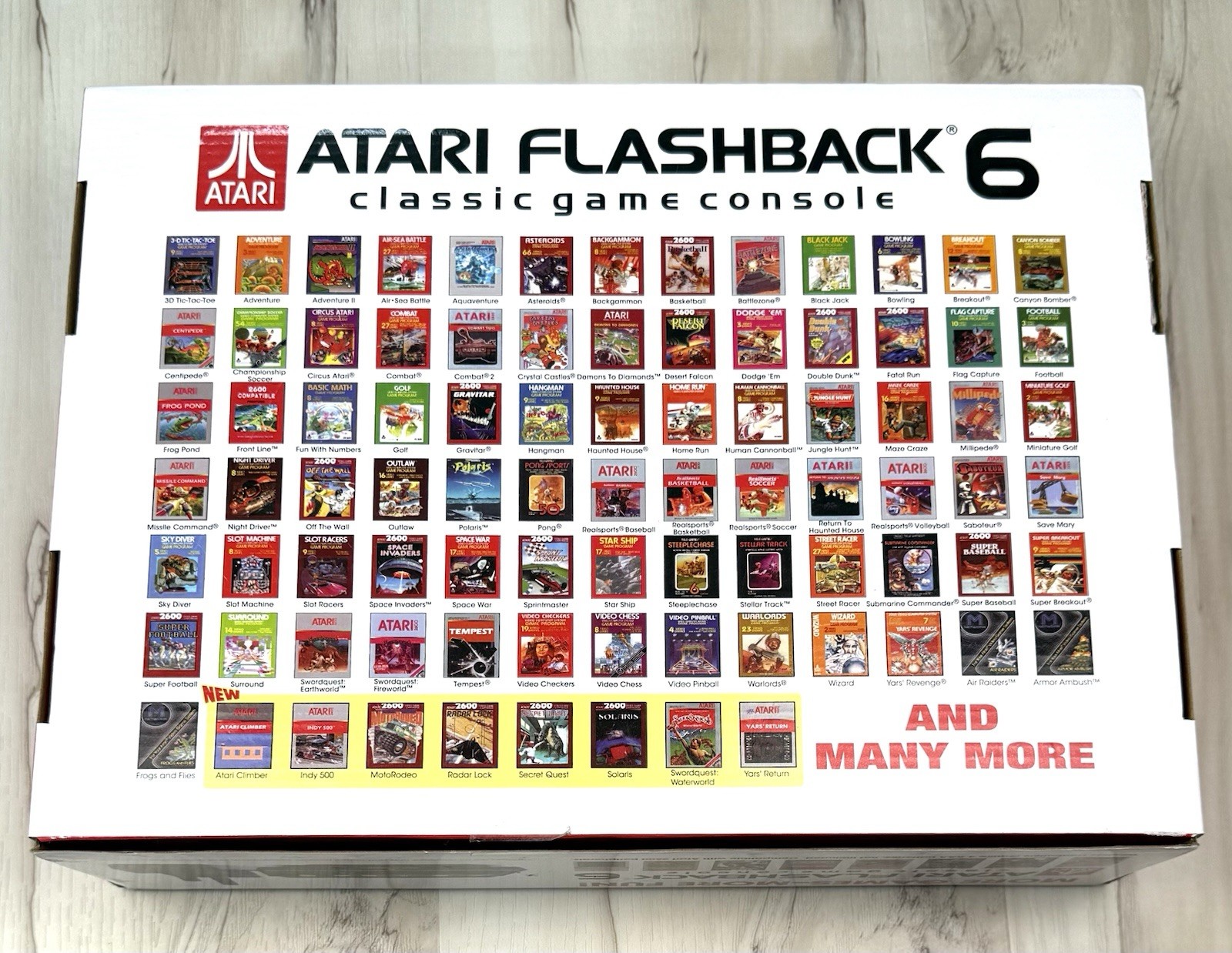 ATARI Flashback 6 Classic GAME CONSOLE w/ 100 Built-in Games 2 Controllers WORKS