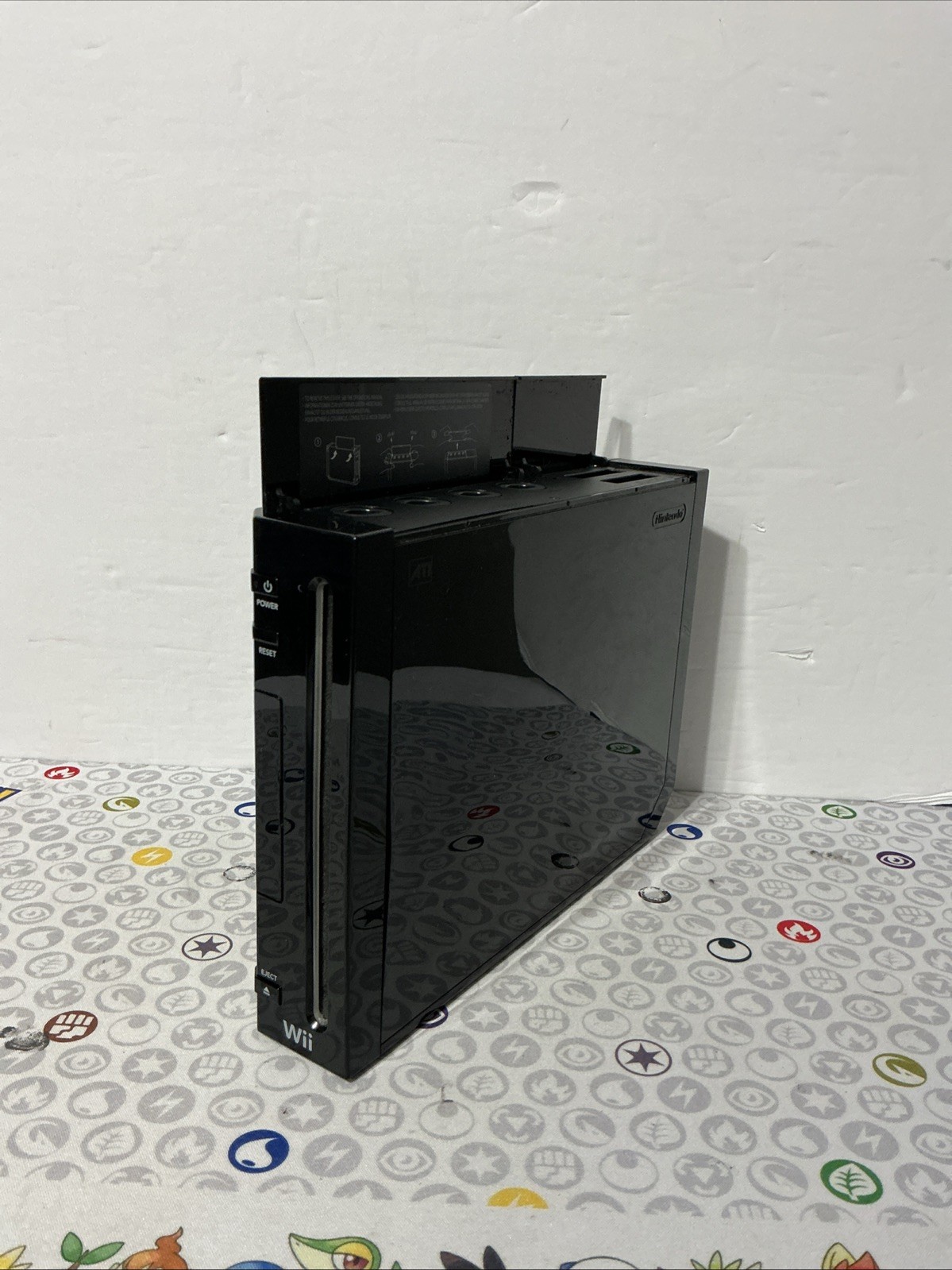 Nintendo Wii Gamecube Compatible RVL-001 Tested Works Console ONLY Black!