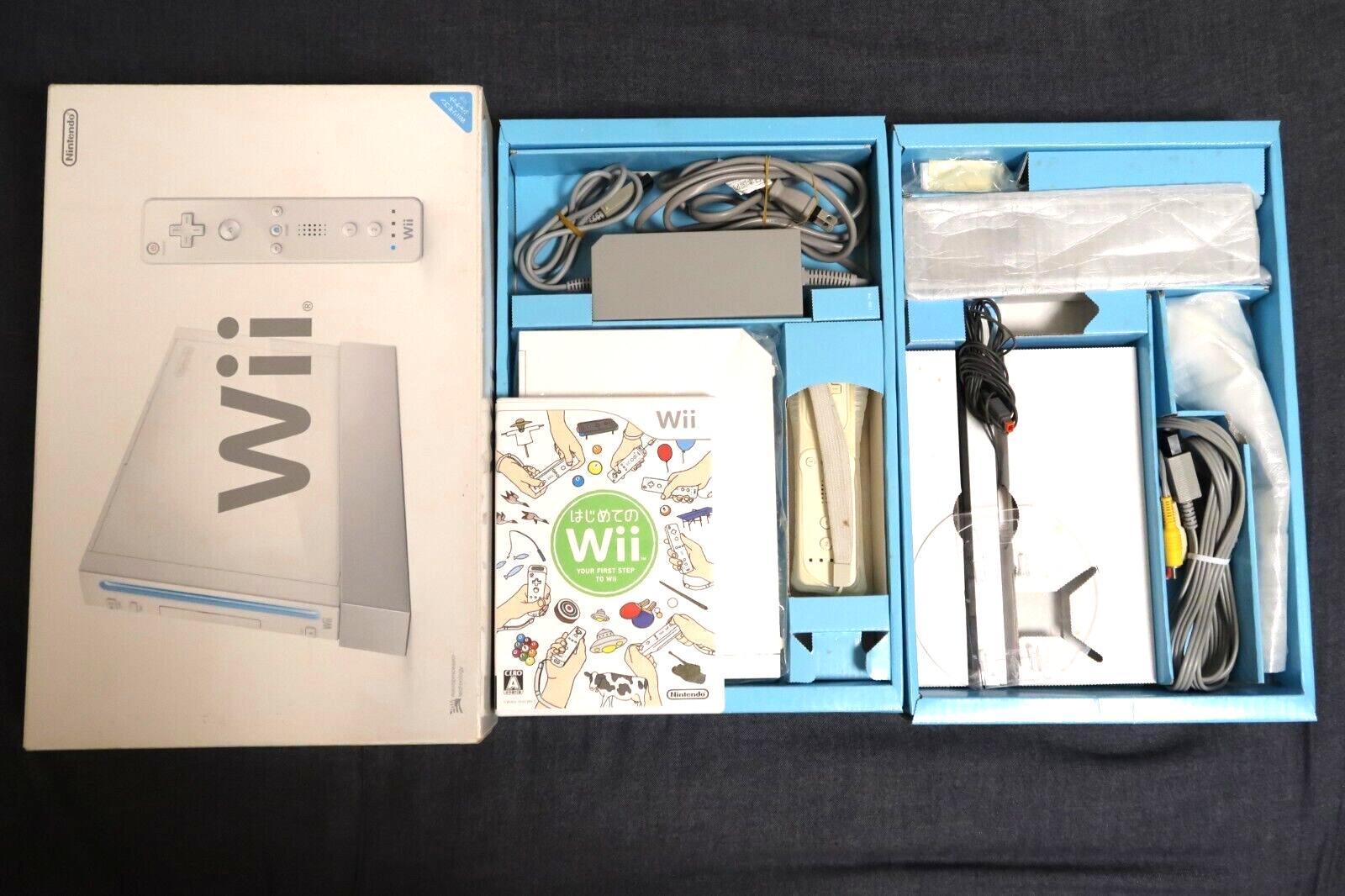 Nintendo Wii　White console SET & My first Wii　NTSC-J　Japanese　tested［A-2］