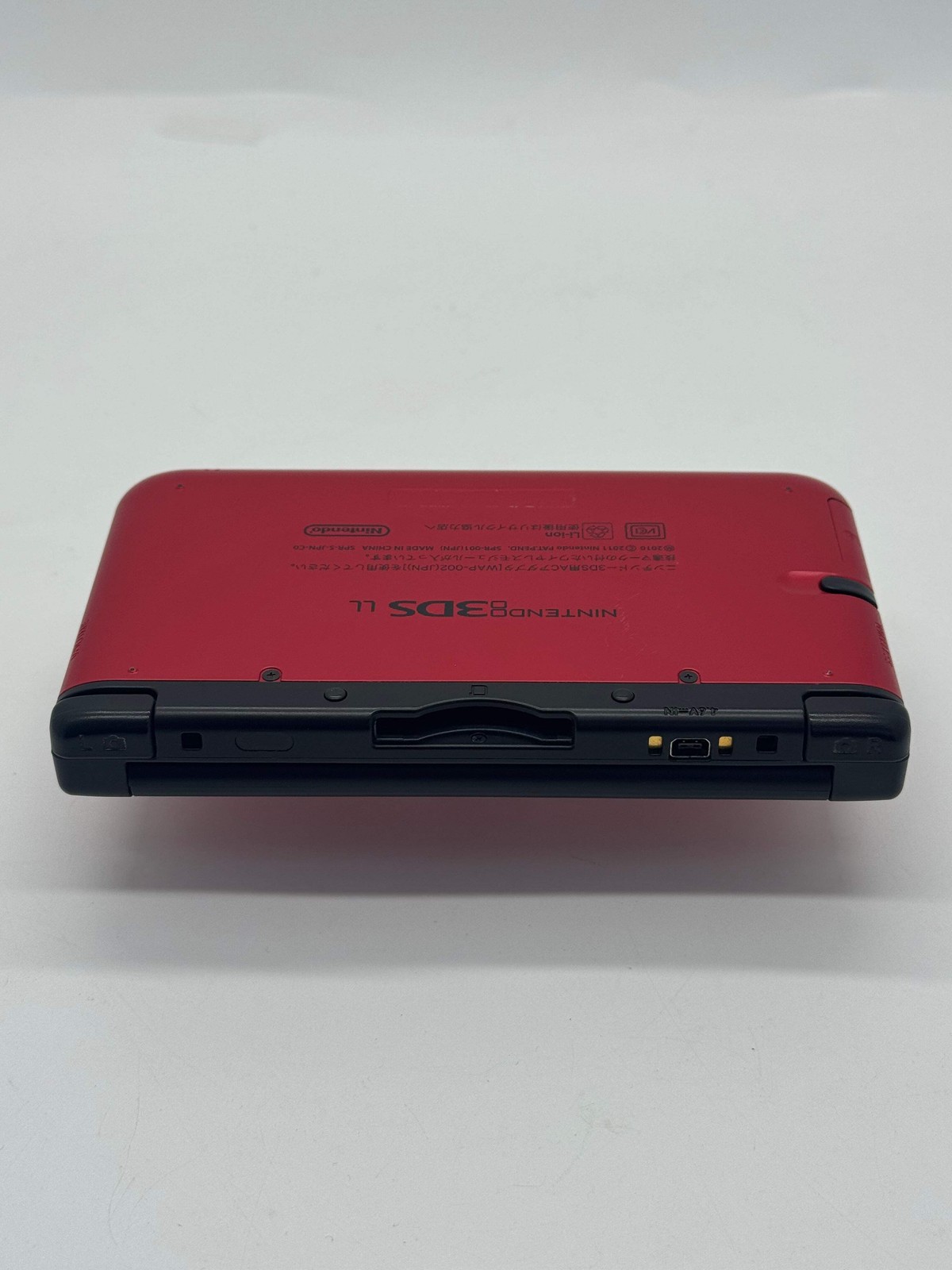 Nintendo 3DS XL LL SPR-001 JPN Red/Black Console With Charging Cable