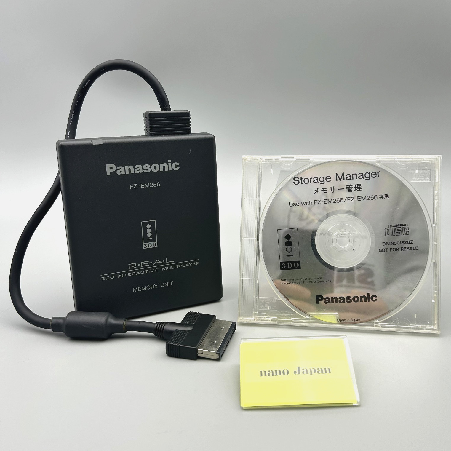 Panasonic 3DO FZ-EM256 REAL Memory Unit Storage Manager Software Set Used Japan