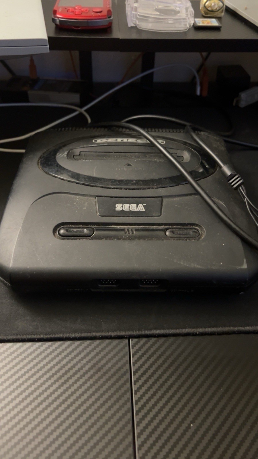SEGA Genesis 3 Console MK-1469 Black Composite RCA AV Cable Read Description ￼
