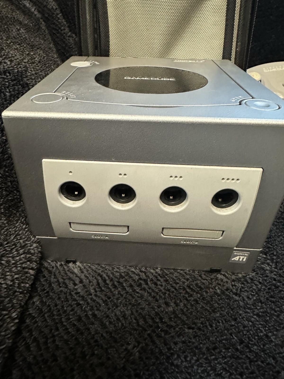 Nintendo DOL-001 Gamecube Home Console Lot With 4 Games- Silver READ