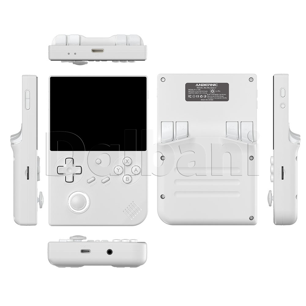 RG 40XXV White Anbernic 4.0′ IPS handheld Game Console Linux 64-Bit 64G 5K Games