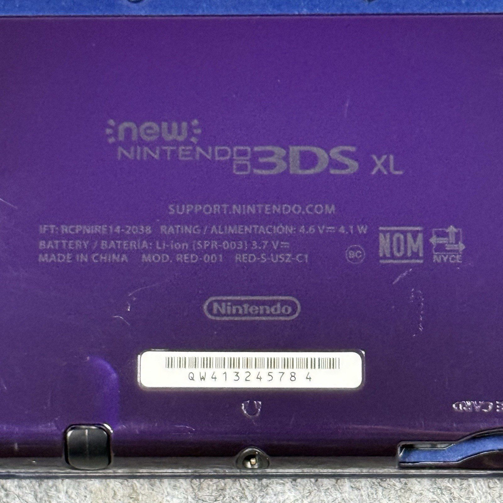 Nintendo 3DS XL Galaxy Edition Handheld System – Purple with Charger