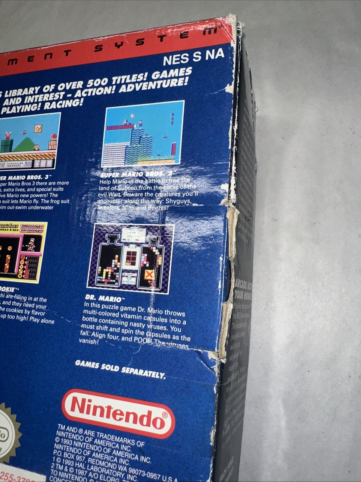 Nintendo NES Top Loader Console System Control Deck – BOX ONLY – No Console