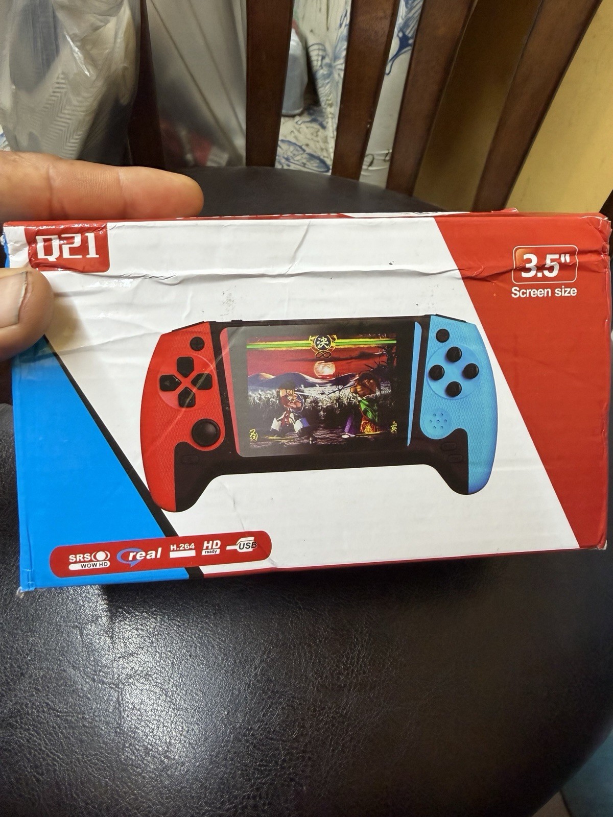 Q21 Handheld Console 3.5″ HD Display Black & White ReUSB Portable Gaming System