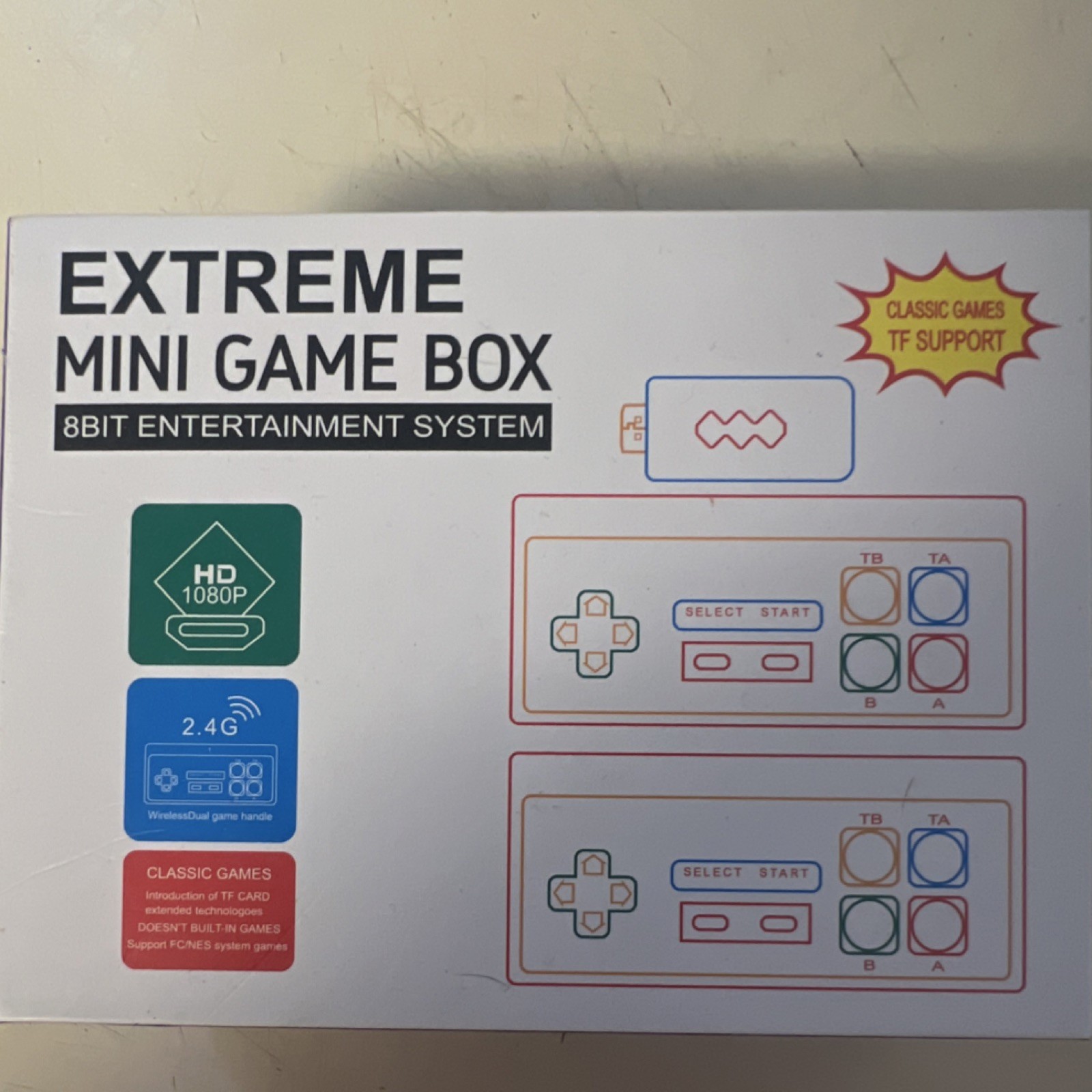 Extreme Mini Game Box 8Bit Entertainment System HD 1080p HDMI Wireless