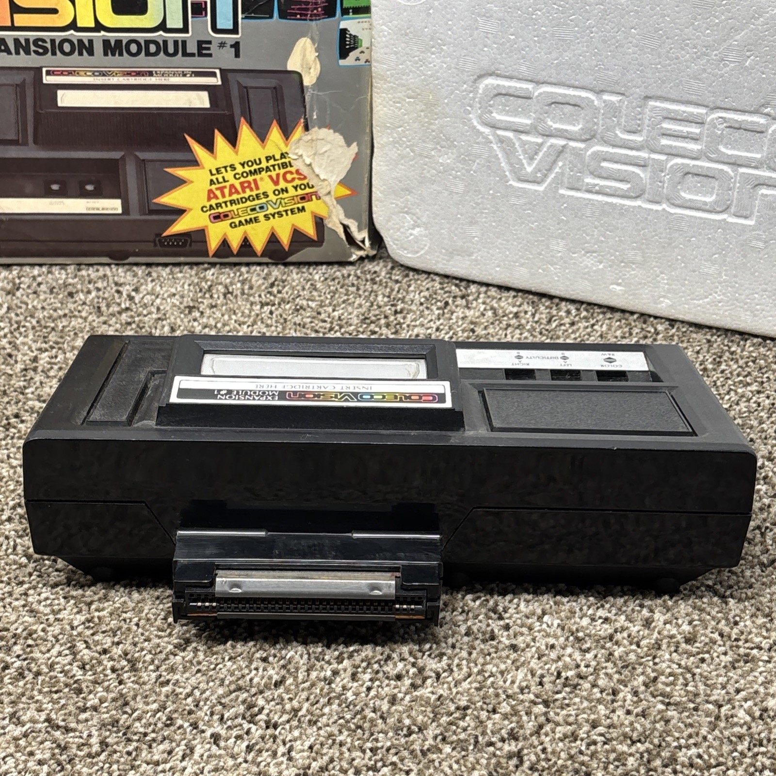 ColecoVision Expansion Module 1 Atari 2600 Adapter Tested With Box