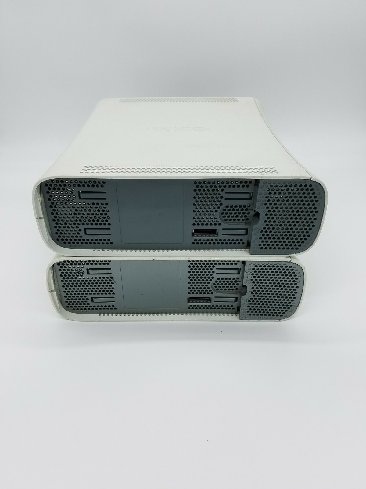 Microsoft Xbox 360 White Console 12V DC,16.5A ~ Lot Of 2 ~ FOR PARTS OR REPAIR