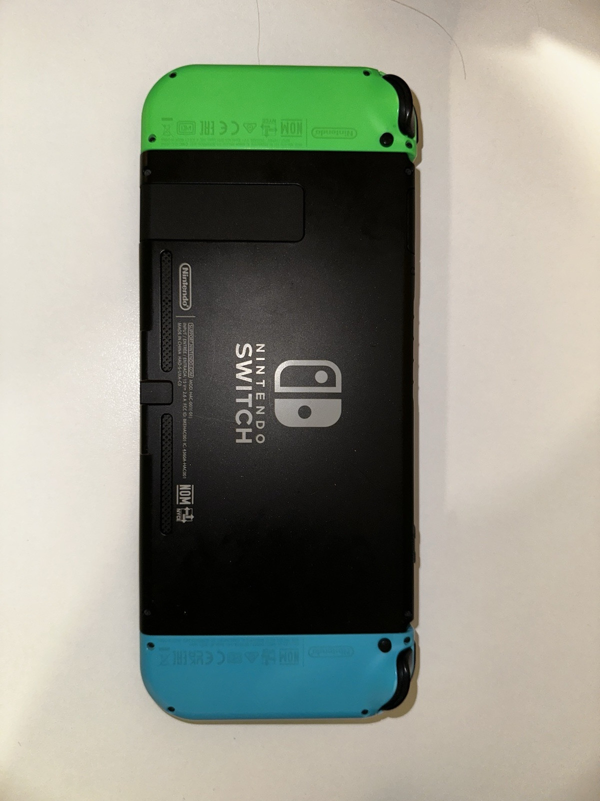 Nintendo Switch 32GB Gray Console with Neon Red, Green and 2 Blue Joy-Con+Game