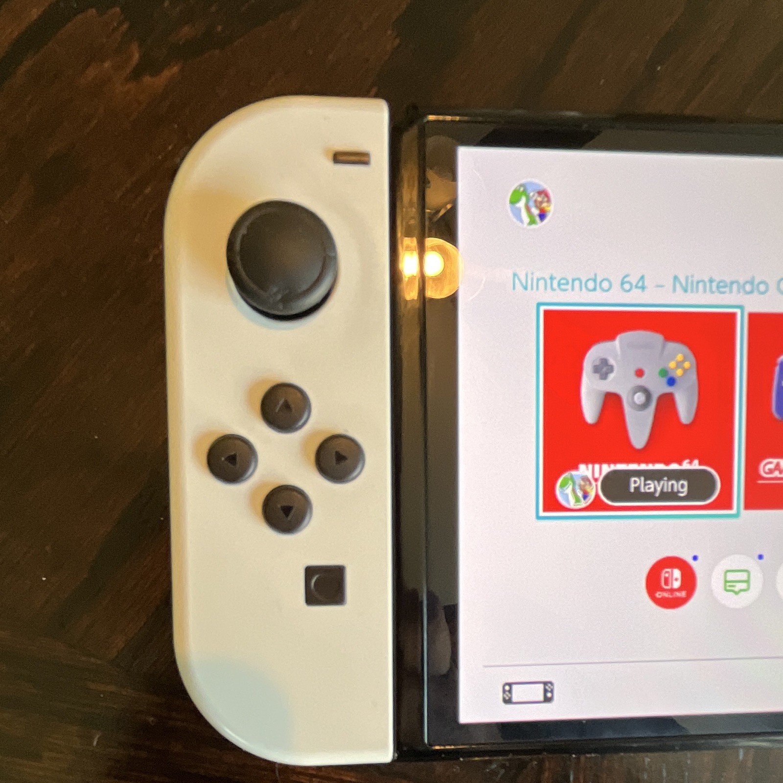 Nintendo Switch OLED Model White 64GB Console Dock Charger Joy-Con Grip Box