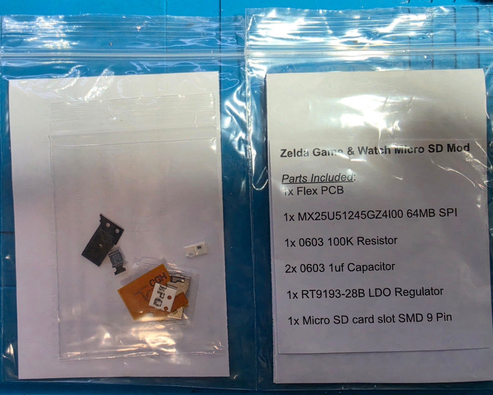 Zelda Game & Watch SD Build Kit (Components only)