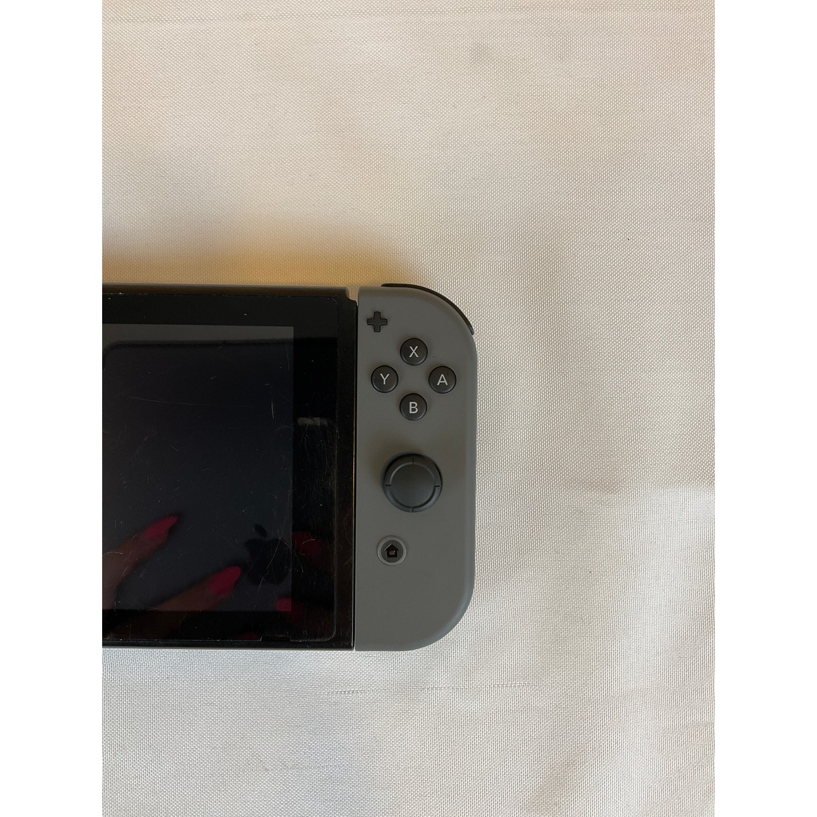 Nintendo Switch With Gray/Neon Red Joy Con Controllers, Bundle