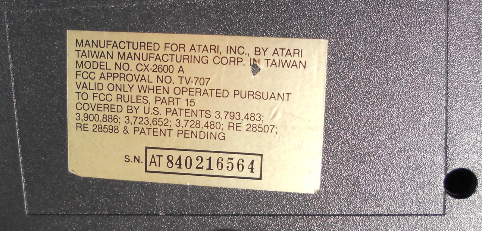 Atari 2600 4-Switch Darth Vader Black Video Game Console Paddles & 10 Games