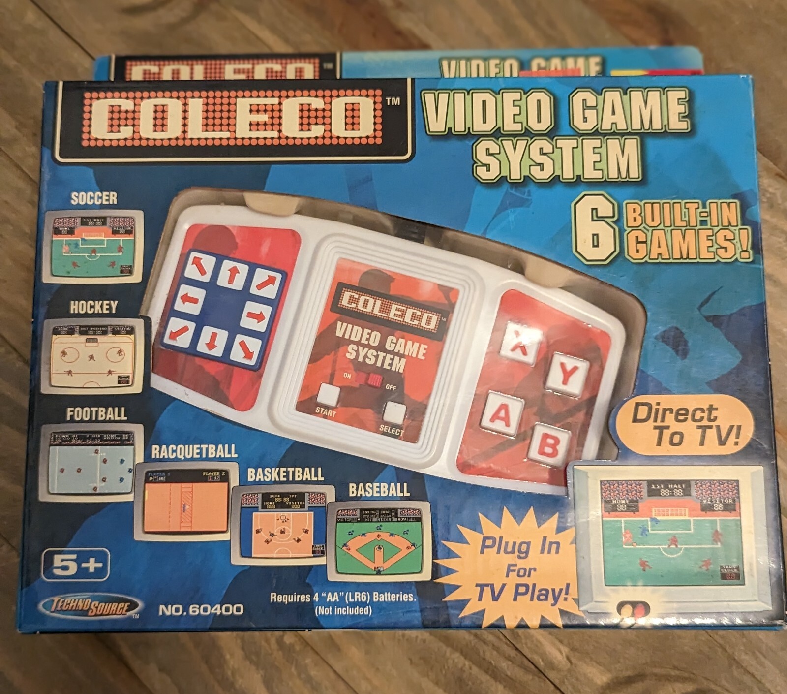 NEW Coleco Video Game System Plug N Play 6 Built In Games NOS #60400