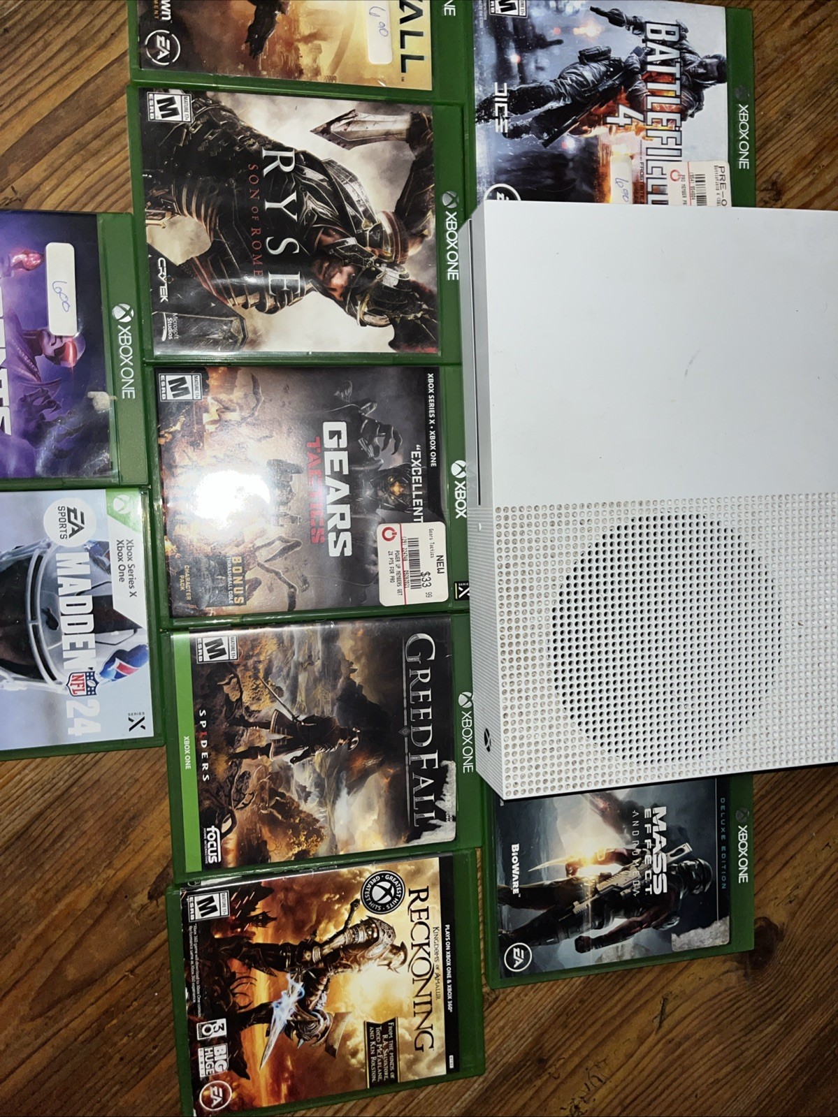 Xbox One S Bundle Lot Plus 9 Games Tested Controller