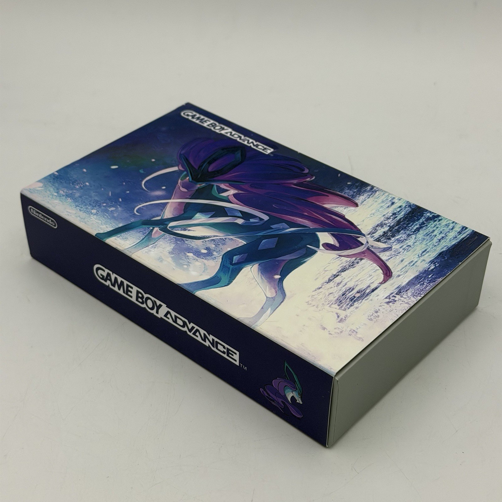 Game Boy Advance GBA Custom IPS Backlit Screen UV Printed Suicune Pokemon Boxed