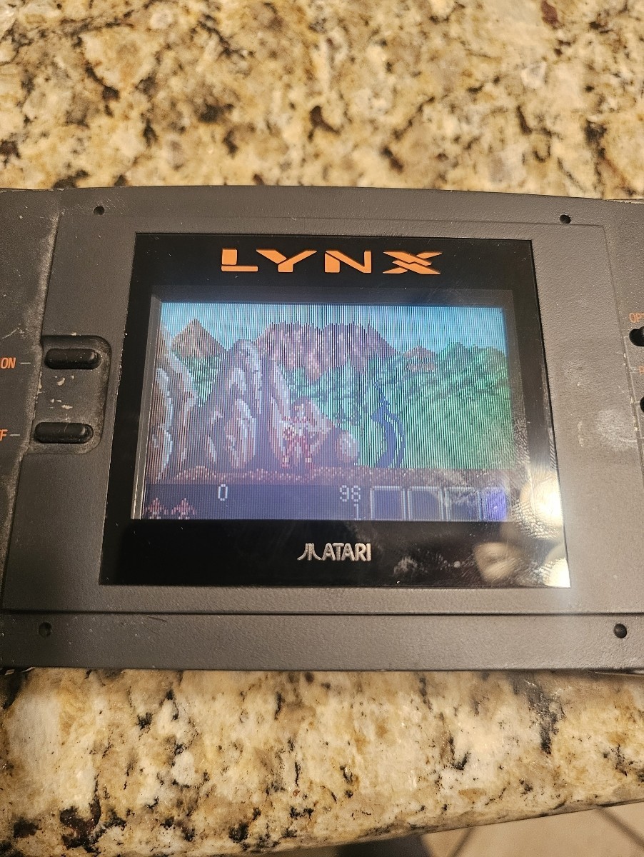 Atari Lynx ~ Model 1 ~ Handheld Console + Game used
