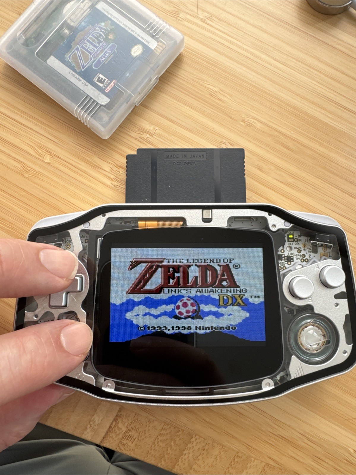 Nintendo Game Boy Advance Boxy Pixel Custom Aluminum IPS with USB-C Charging