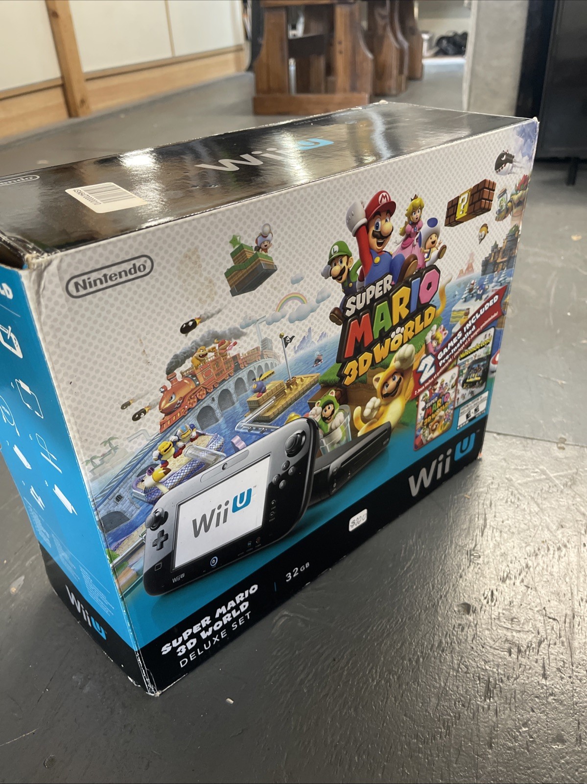 Nintendo Wii U 32 GB Super Mario 3D World Deluxe Set – Black. ‼️Missing Games‼️