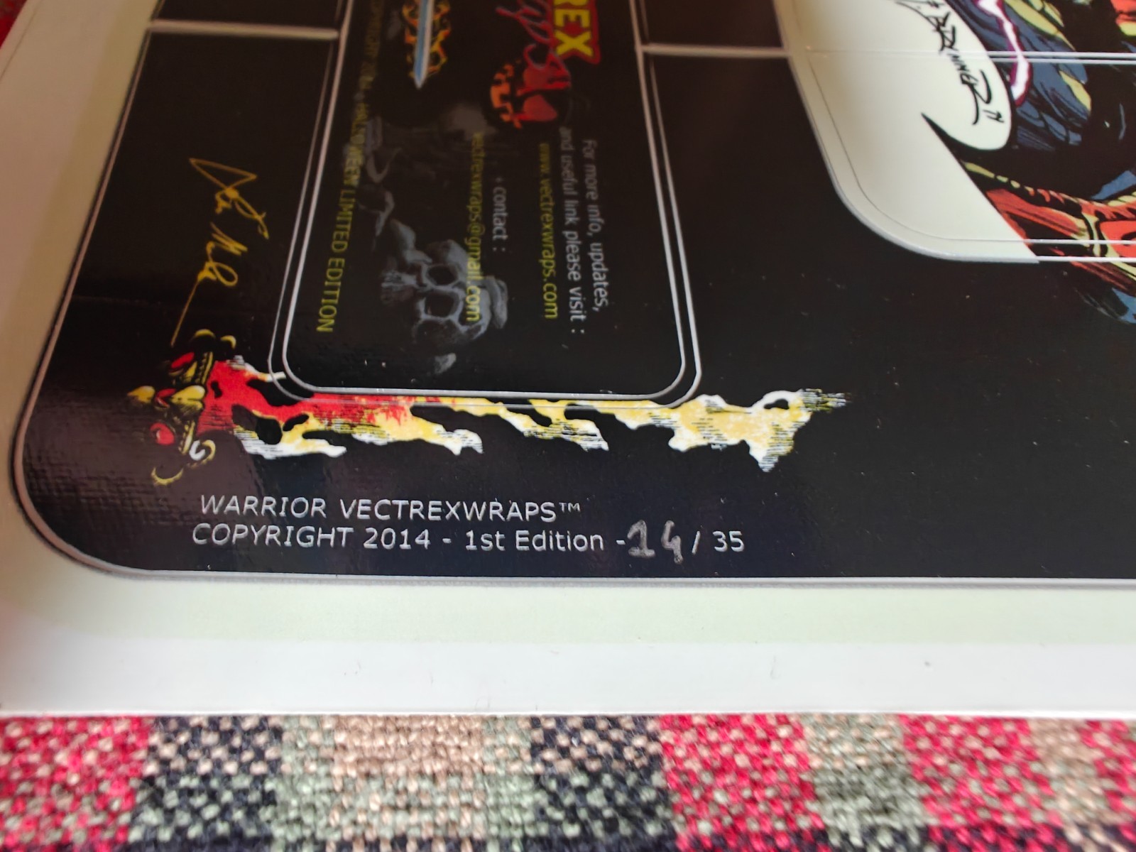 Vectrex Console VectrexWraps Warrior 1st Edition #14/35 Limited Wrap Rare 2014