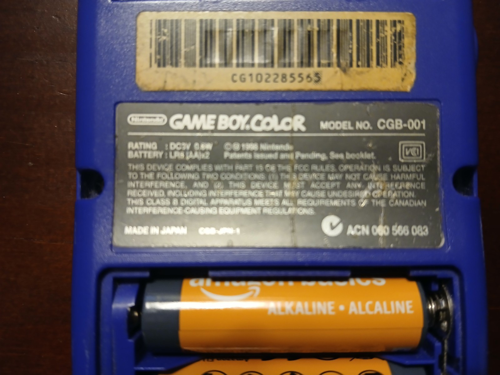 Nintendo Game Boy Color Grape Console – Includes International Rally Game.