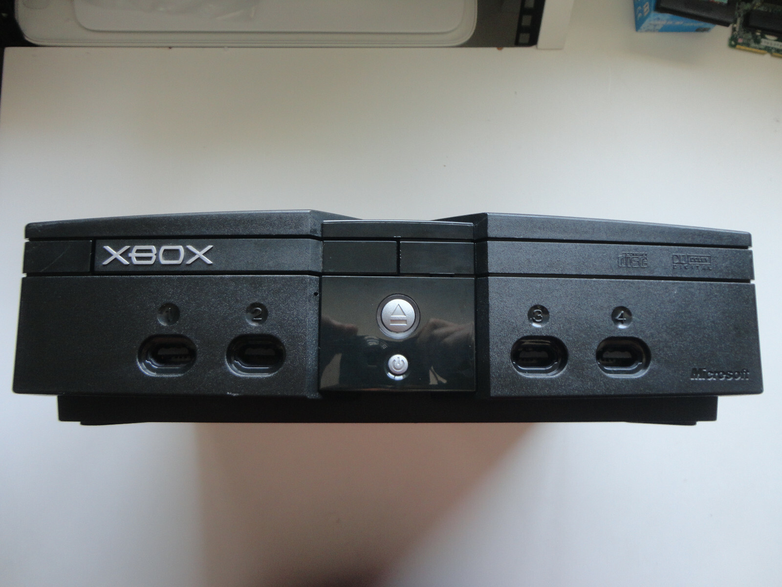 original classic Microsoft Xbox Launch Edition Black Console+ 2 controllers,