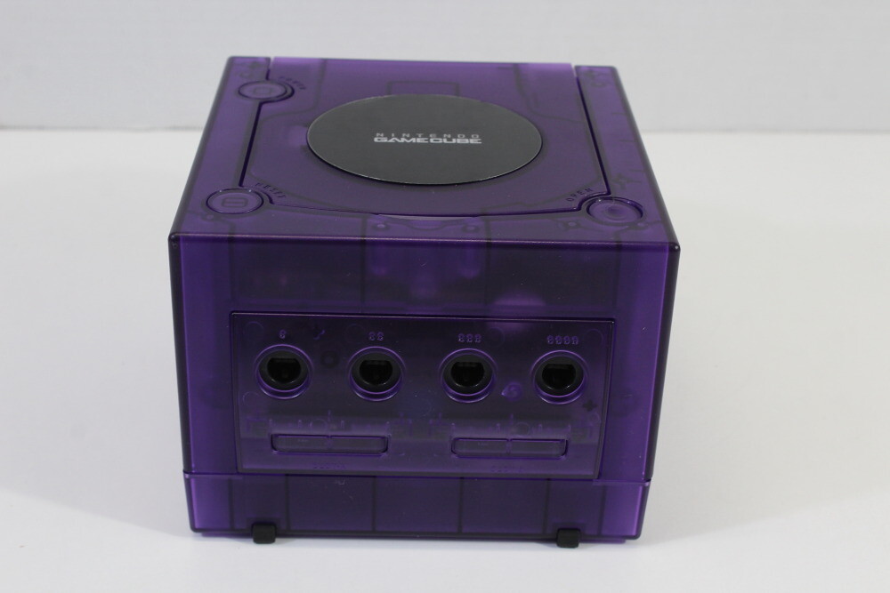 Nintendo Gamecube Clear Transparent Purple Console & AC AV NTSC-U/C DOL-001