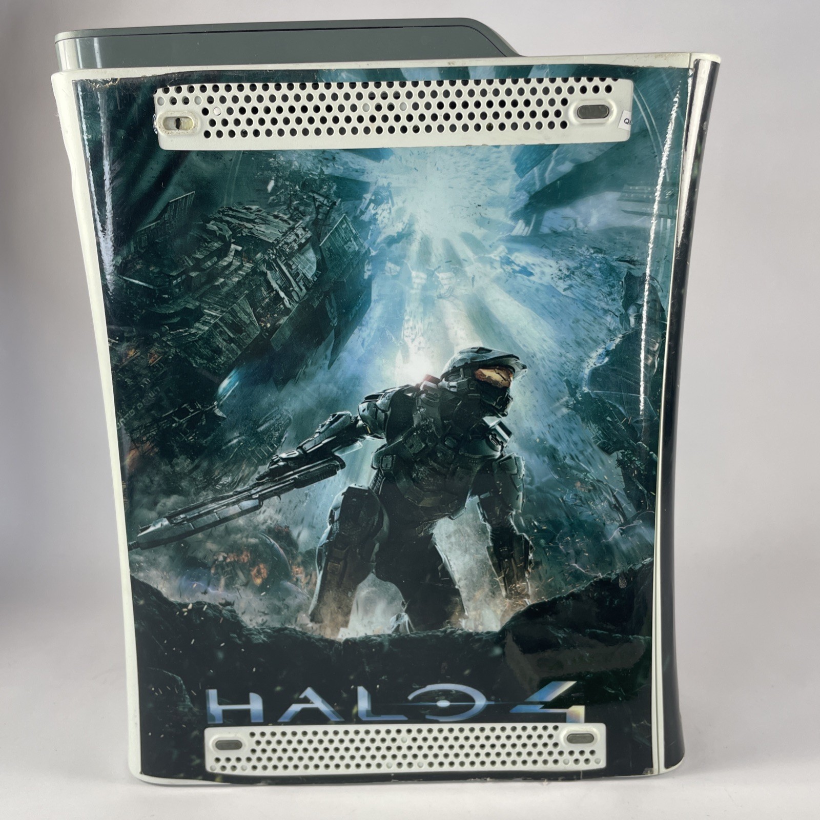 Microsoft Xbox 360 60GB White Console W Halo 4 Skin & Halo Combat Evolved TESTED