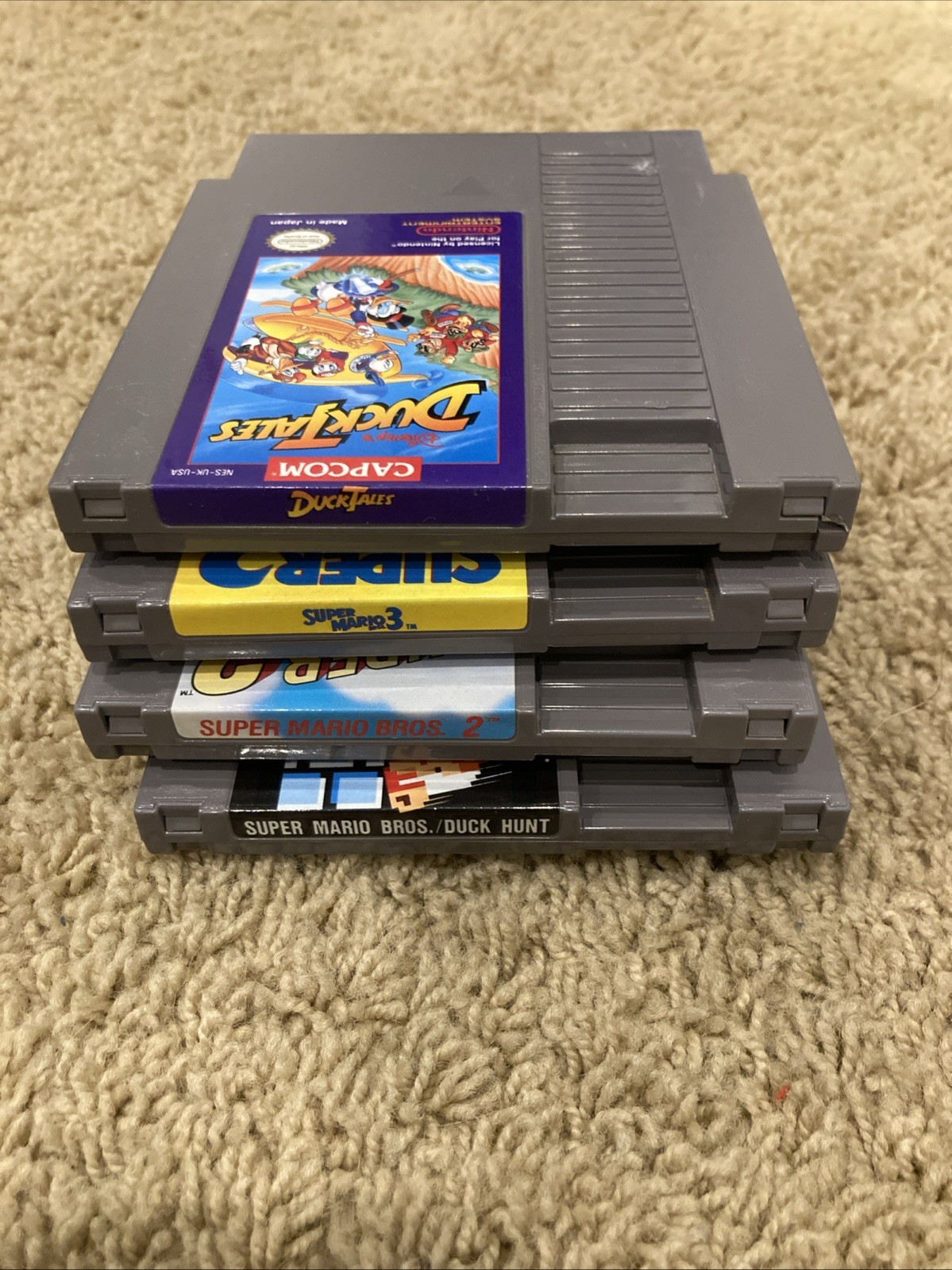 Nintendo NES System Bundle + Mario 1 2 3 + Duck Tales! – Tested!