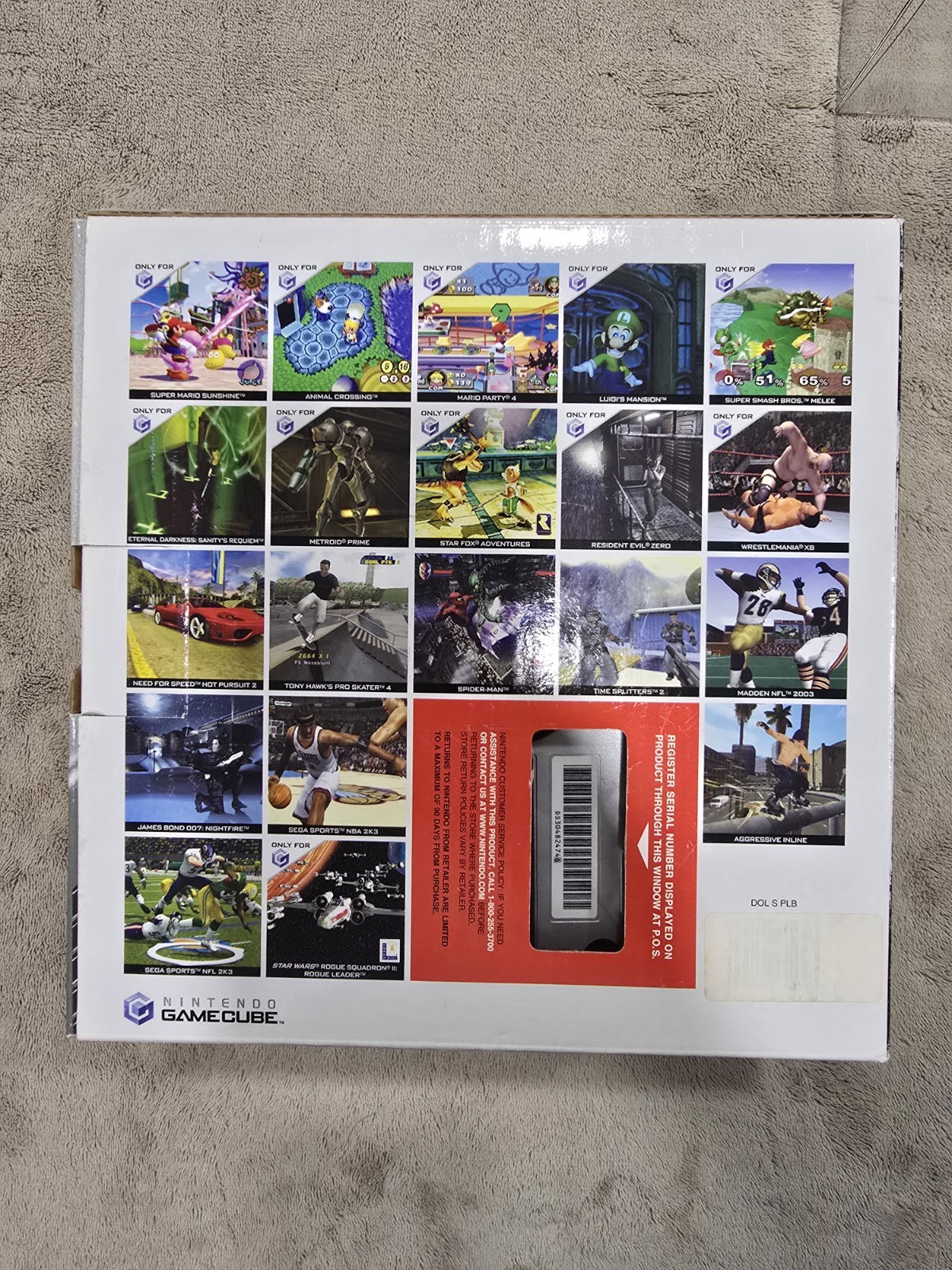 Nintendo Gamecube Limited Edition Platinum Complete in Box, MINTY, COLLECTIBLE
