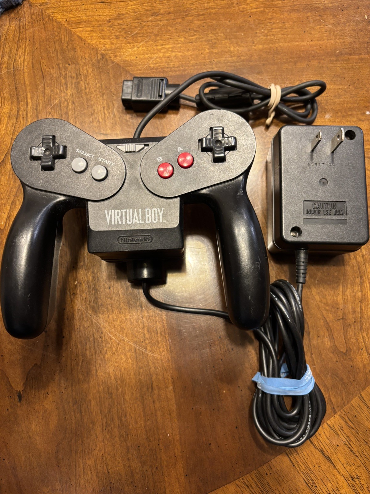 Nintendo Virtual Boy Controller with AC Adapter Tap & Power Supply VB