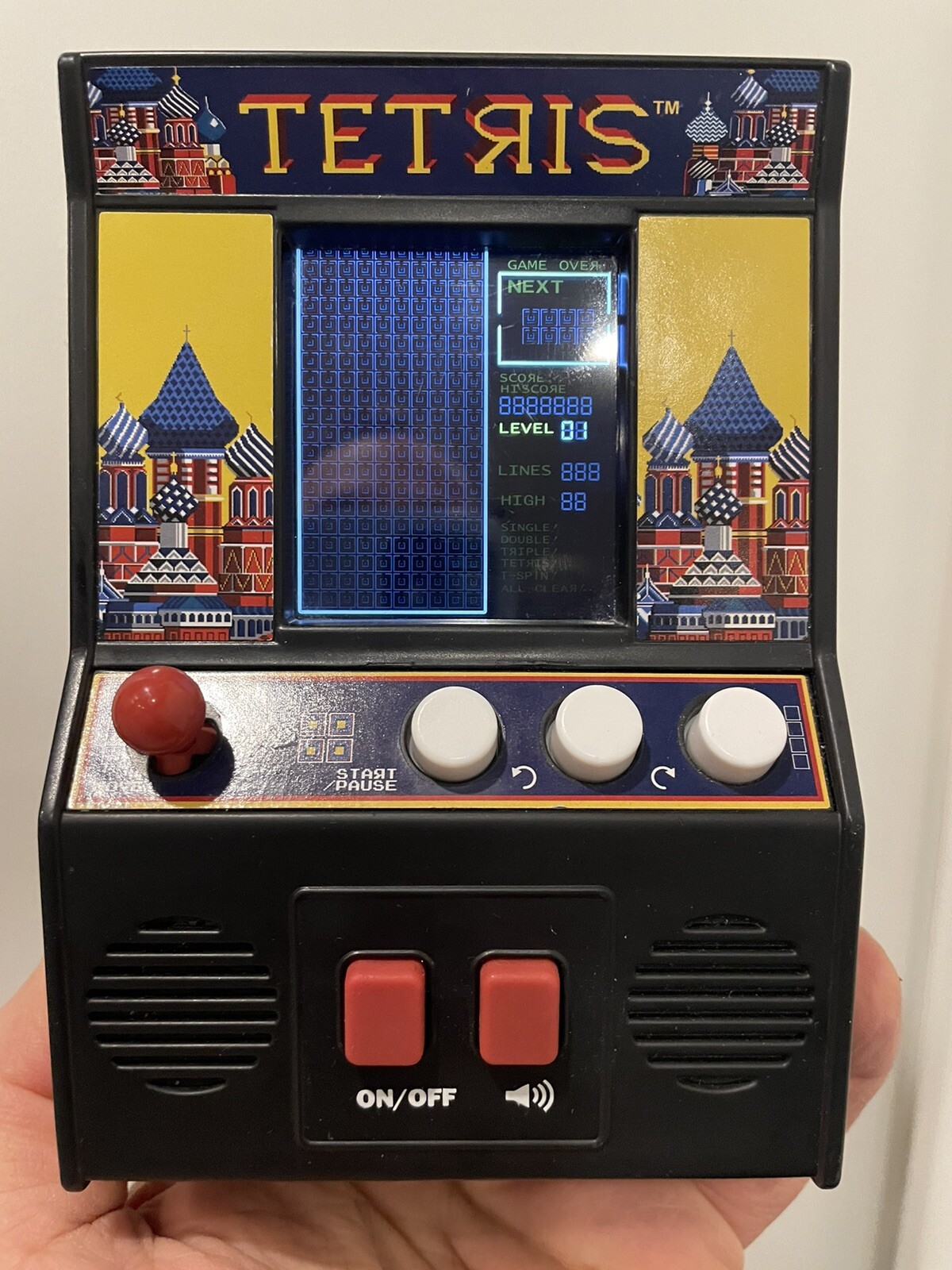 (3) Micro Player Handheld Retro Arcade Games – Galaga Tetris & Space Invaders