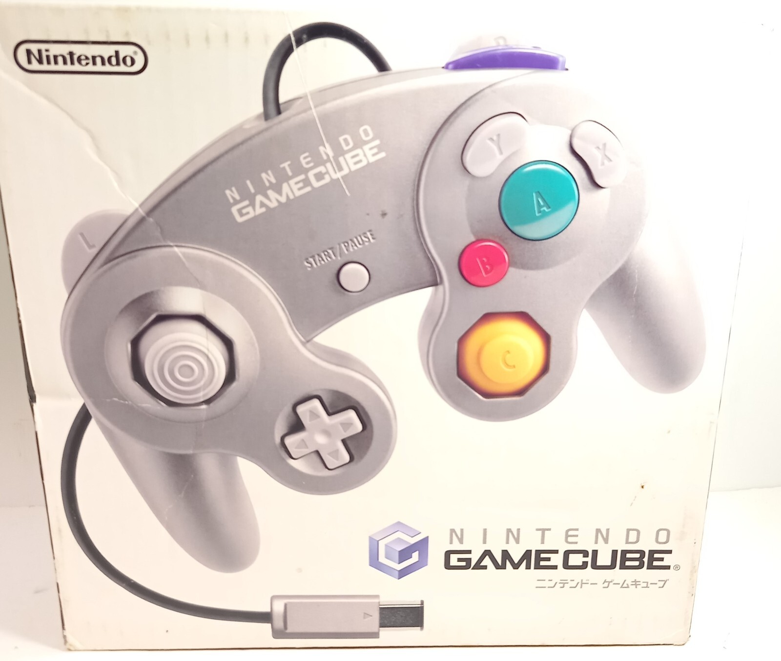 Nintendo Gamecube Game Console Silver Color W/ Box Cord Controller memory Card