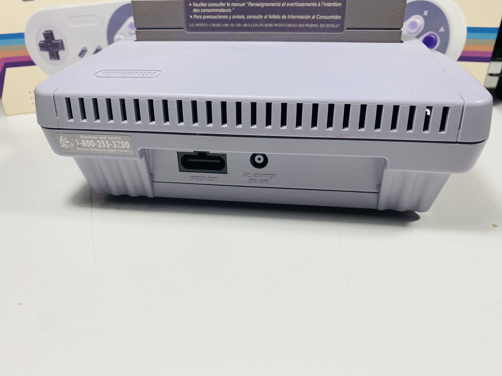 Super Nintendo SNES Jr Console System Original Authentic Super Mario World Game