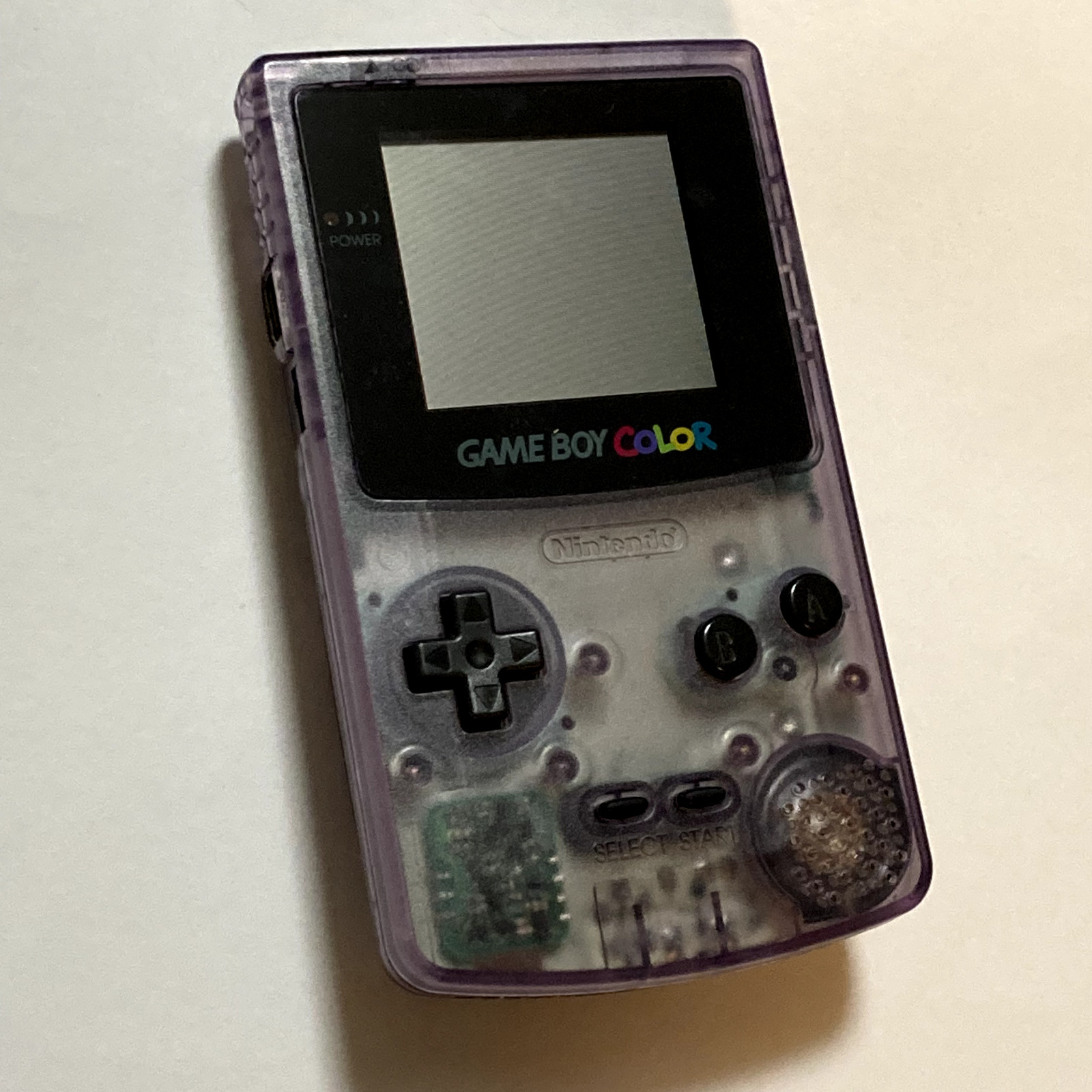 Nintendo Game Boy Color Clear Purple VeryGood SIPPING Free From Japan