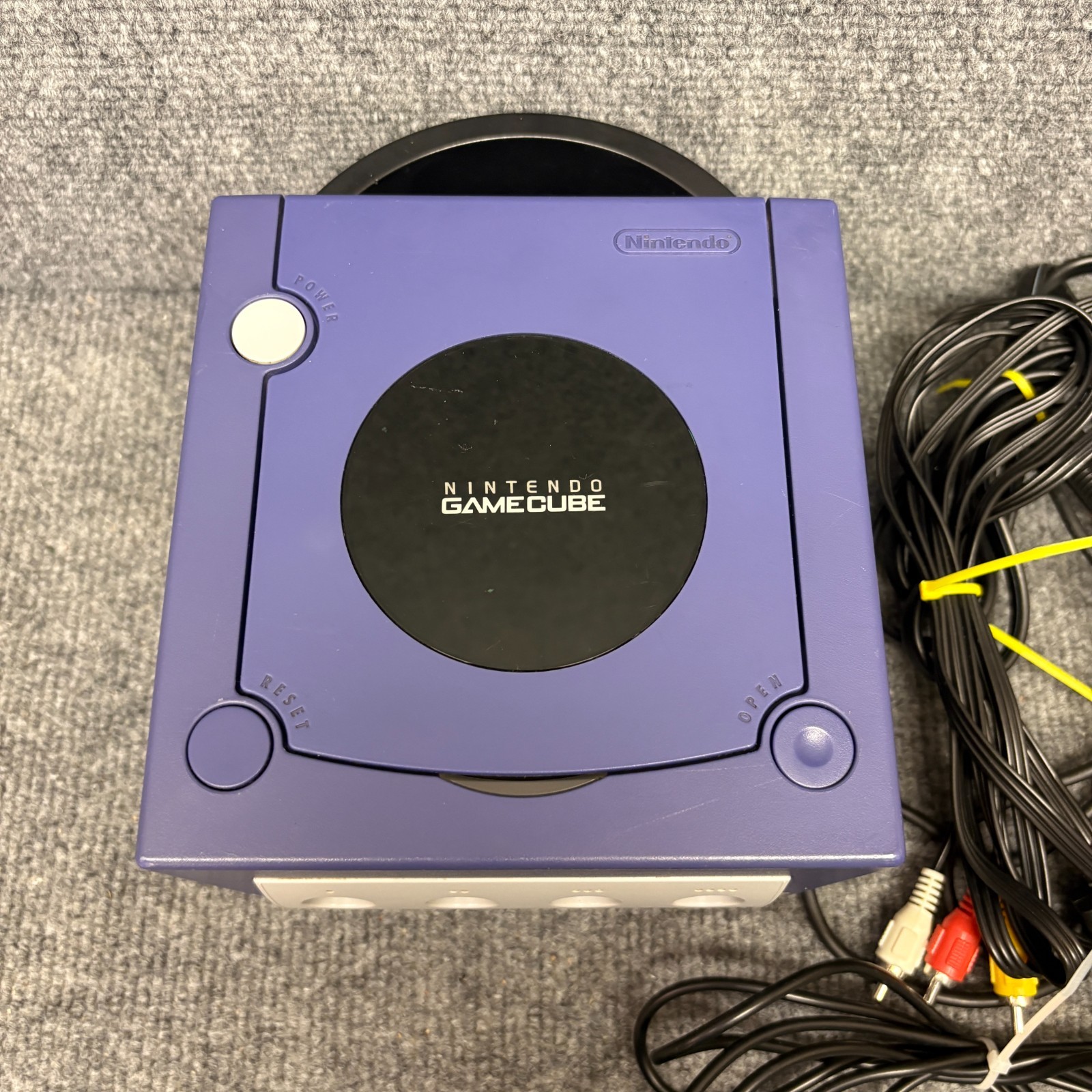 Nintendo GameCube DOL-001 Indigo System Console w/ Controller & Cords Tested