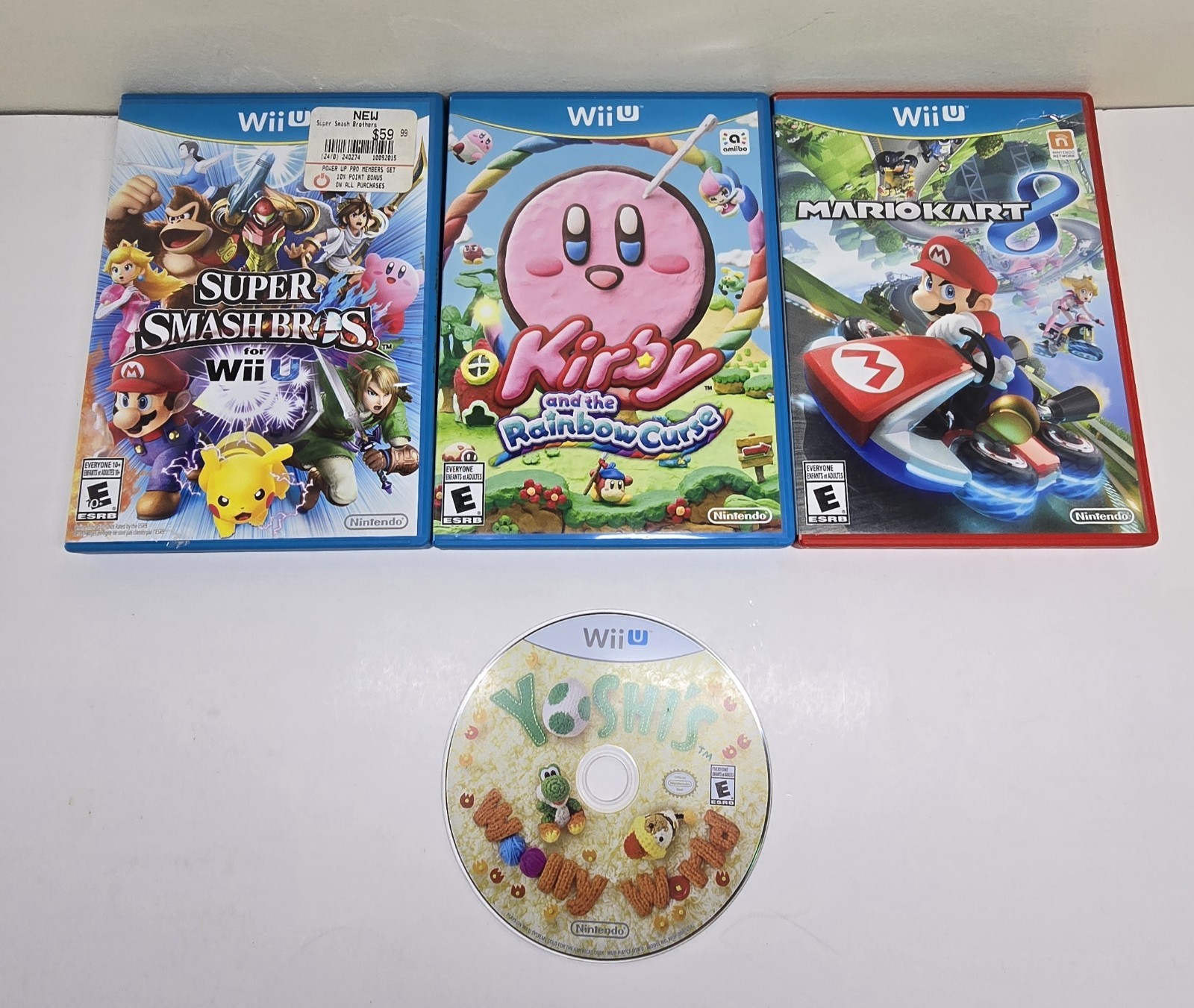 Nintendo Wii U 32GB Console Deluxe Set Bundle W/ Games Tested And Factory Reset