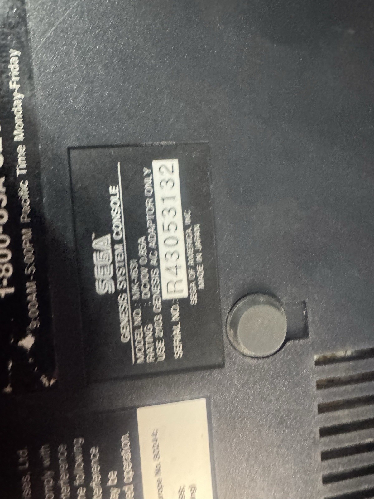 Sega Genesis Console, Used One Controller, AV Cables , Power Supply