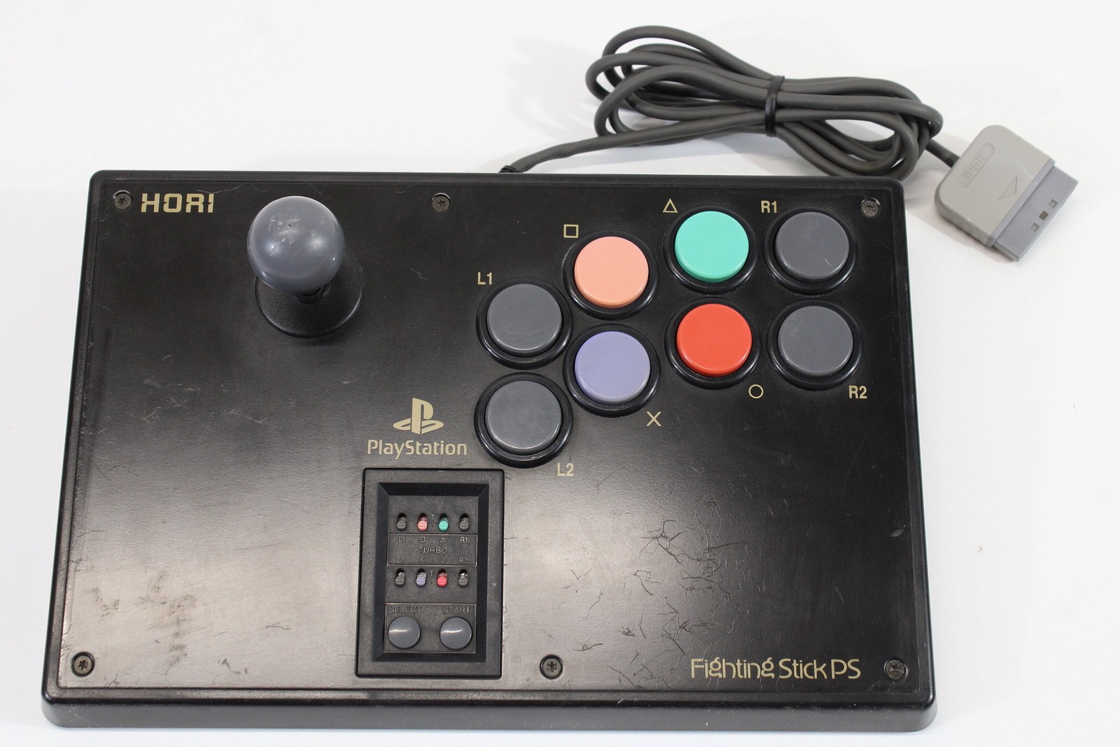 HORI Fighting Stick PS HPS-07 Arcade Joystick Controller PlayStation PS1 PS2 500
