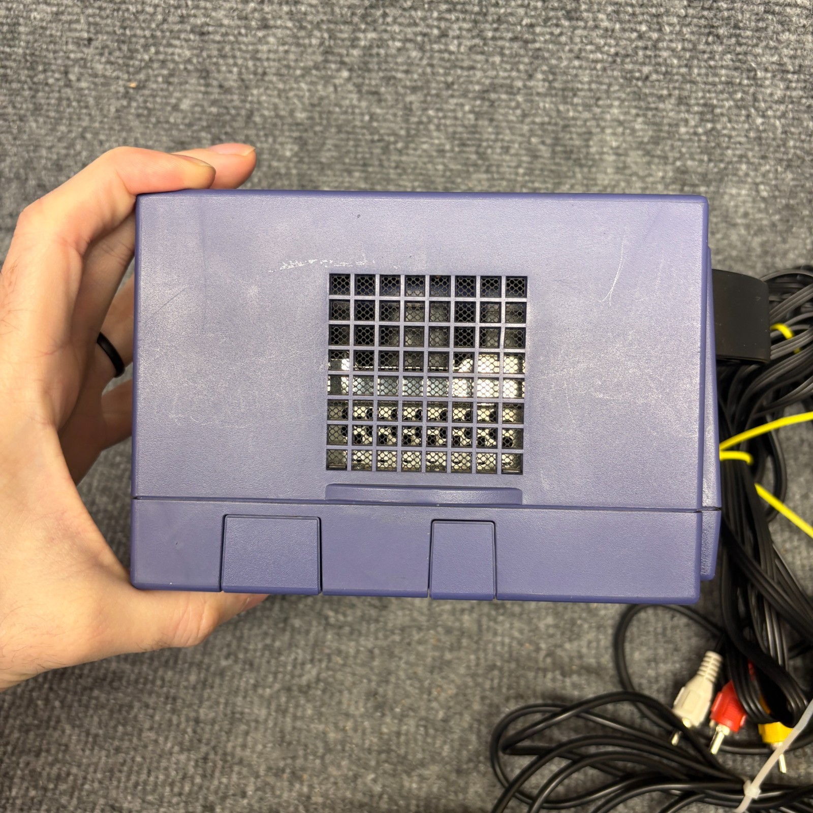 Nintendo GameCube DOL-001 Indigo System Console w/ Controller & Cords Tested