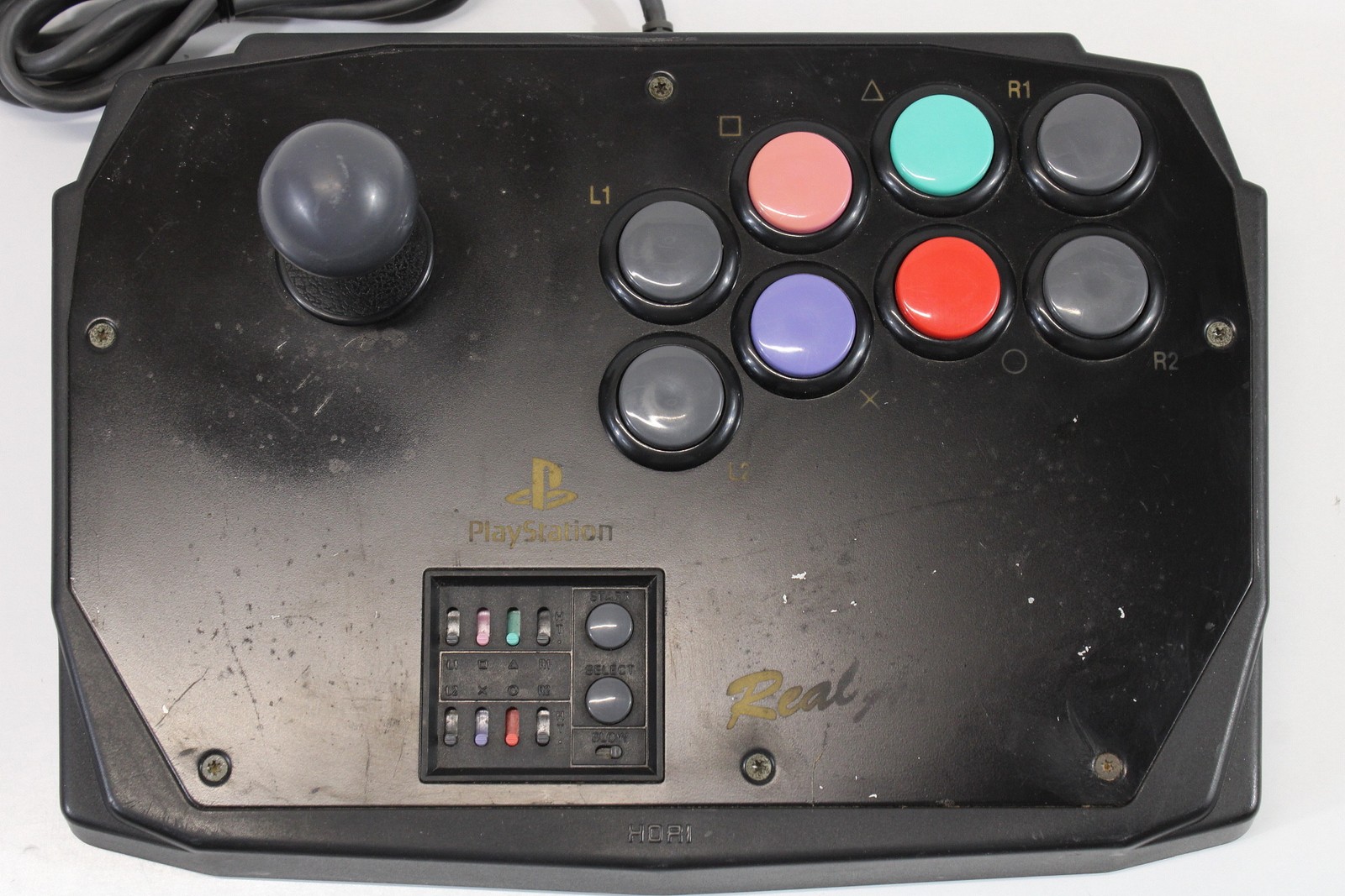 HORI Real Arcade PS Joystick Controller HPS-10 PlayStation PS2 PS1 Japan 2PC496