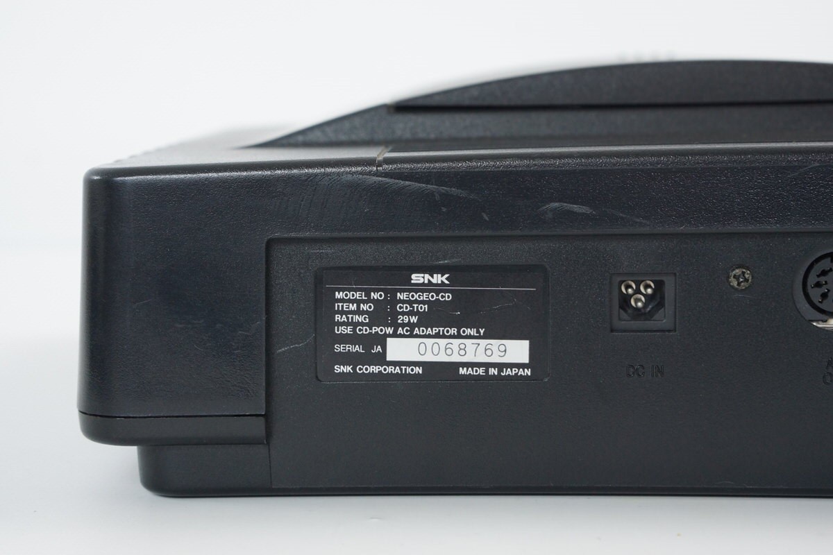 NEO GEO CD Console CD-T01 Tested System SNK -NTSC-J CD-