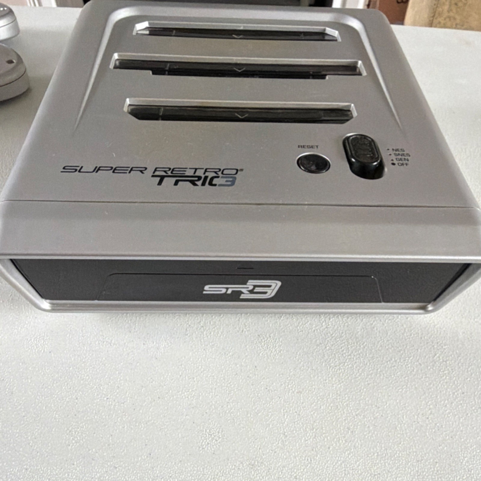 Retro-Bit Super Retro Trio 3 Console Silver Black SNES NES Genesis Compatible