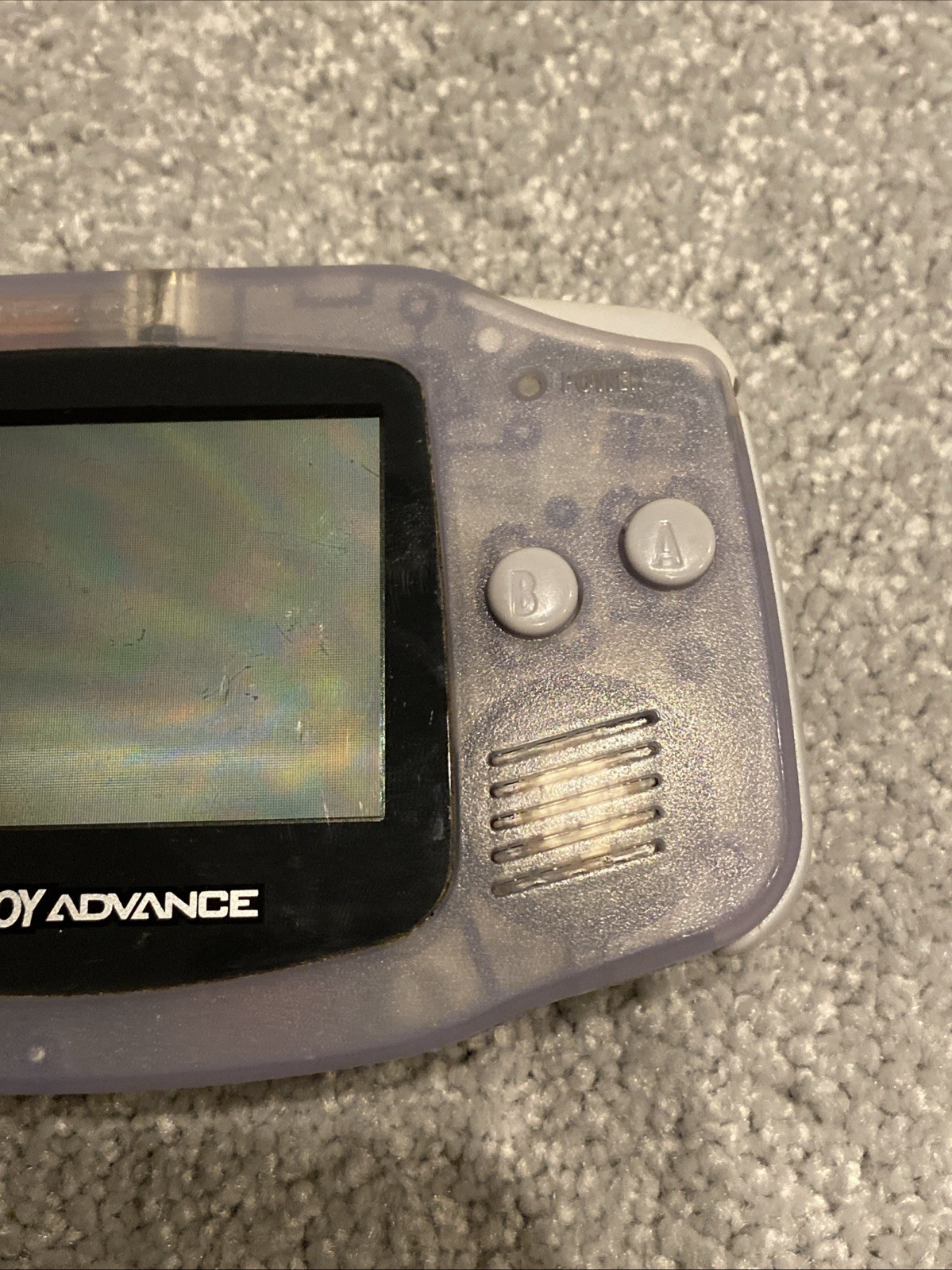 Nintendo Game Boy Advance Console System – Clear Glacier Tested, Cleaned