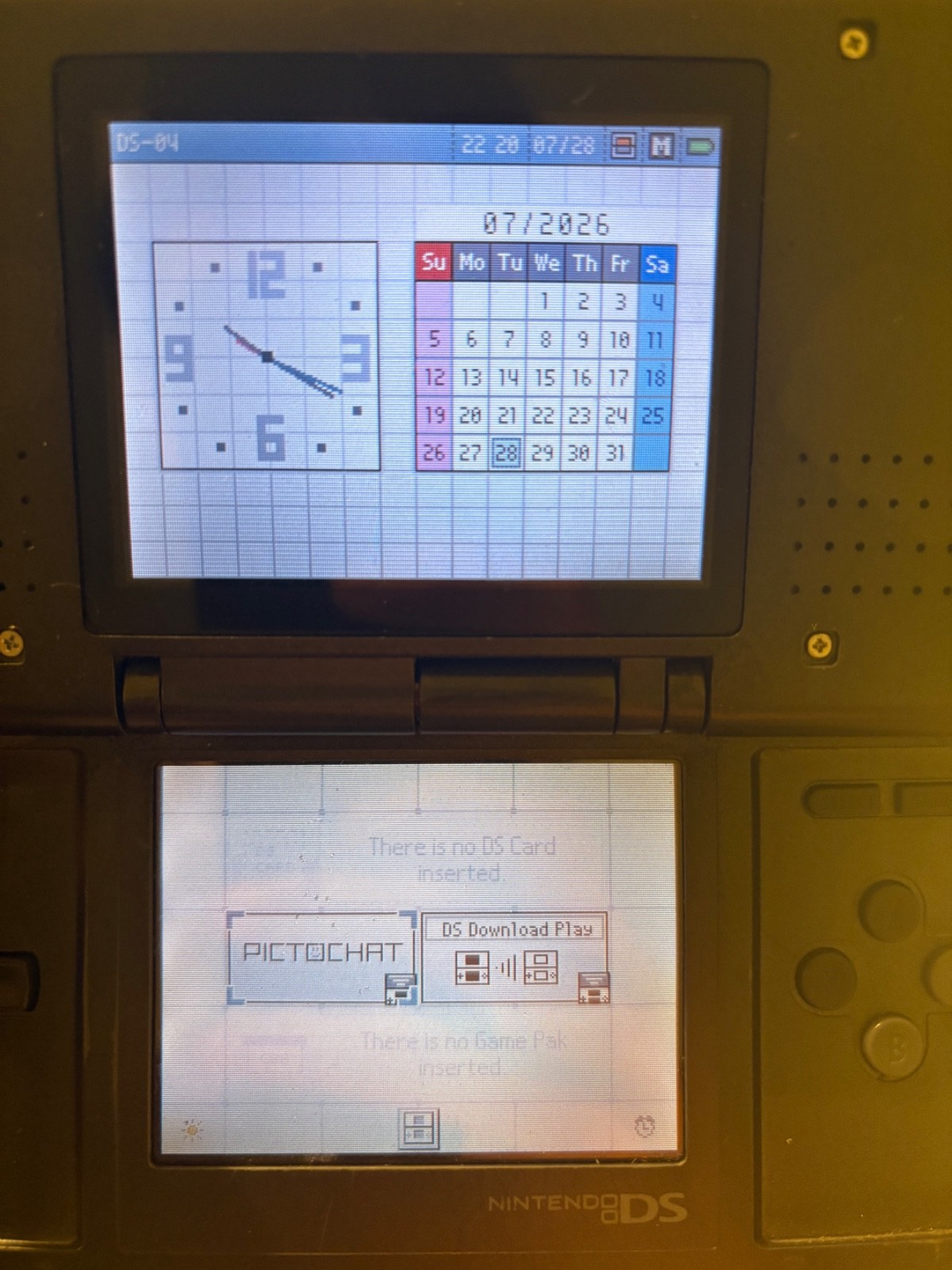 Nintendo DS Black Handheld System – Good Condition! – TESTED & WORKING (04)