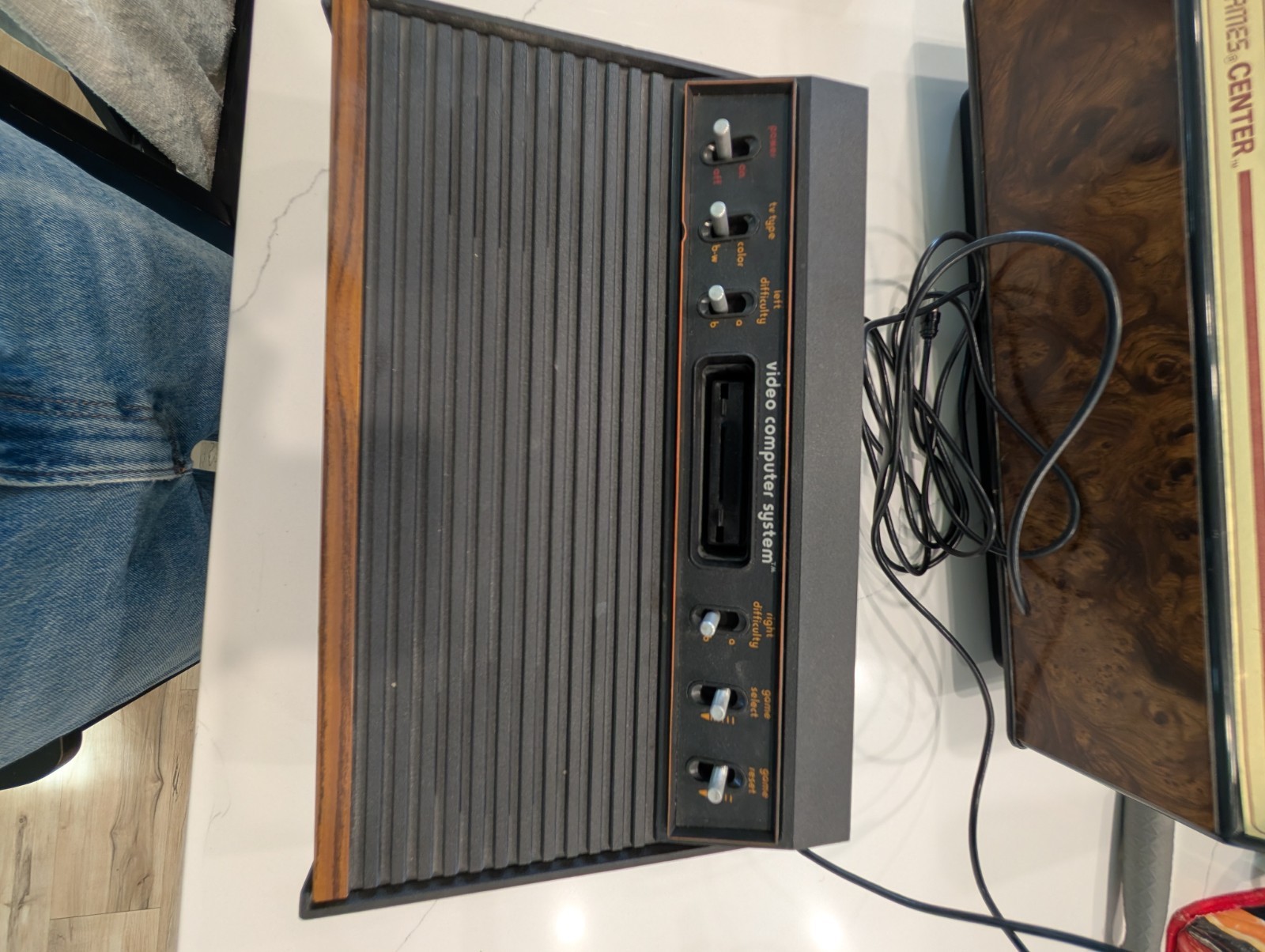 Complete Atari Console In Hard Case With Games And Controllers